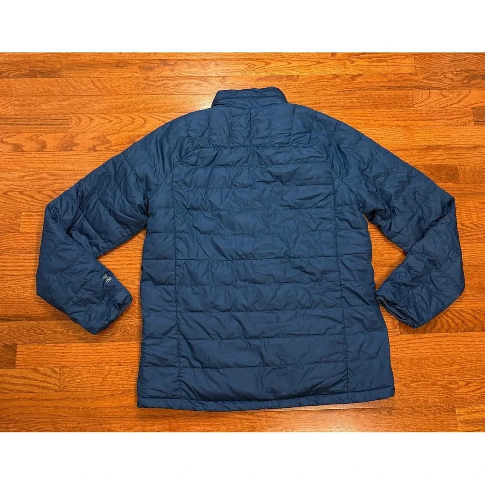 LL Bean 650 Down Puffer Jacket Mens XLT Tall Blue Quilted DownTek Outdoor Hiking